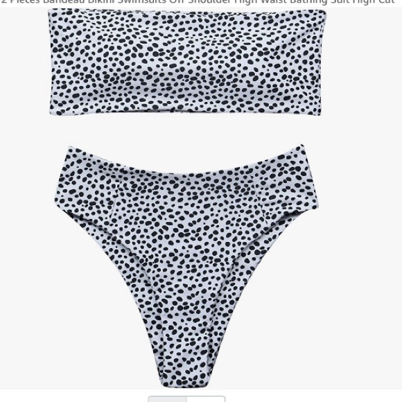 Black and white bikini - Picture 5 of 5